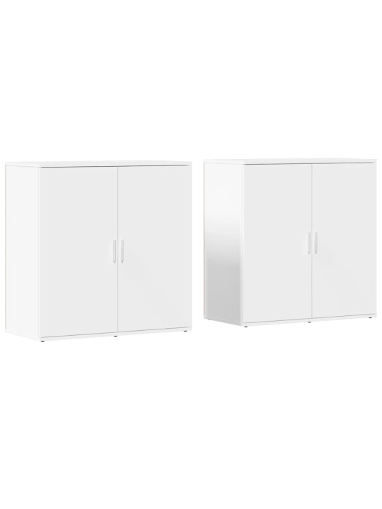 Senkit 2 kpl valkoinen 79x38x80 cm tekninen puu