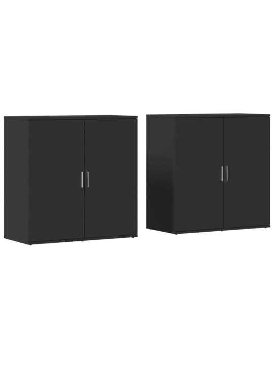 Senkit 2 kpl musta 79x38x80 cm tekninen puu
