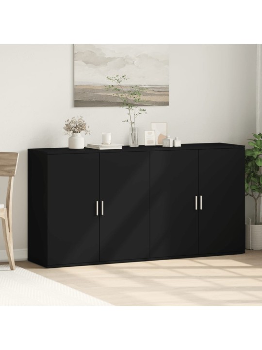 Senkit 2 kpl musta 79x38x80 cm tekninen puu