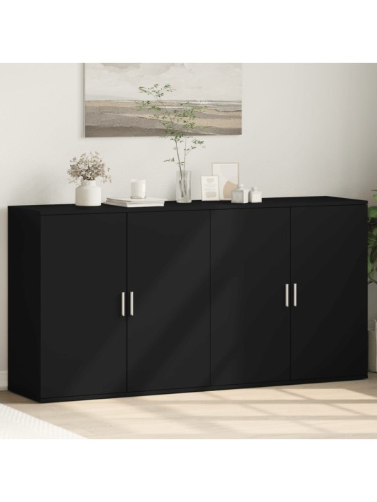 Senkit 2 kpl musta 79x38x80 cm tekninen puu