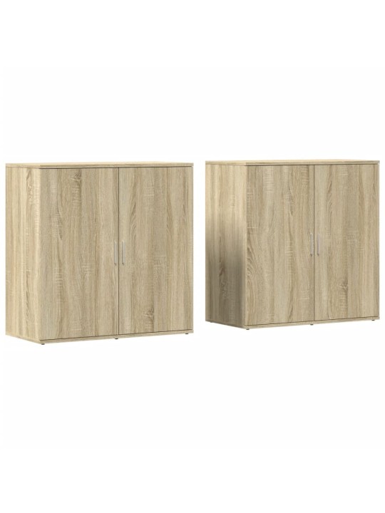 Senkit 2 kpl sonoma-tammi 79x38x80 cm tekninen puu