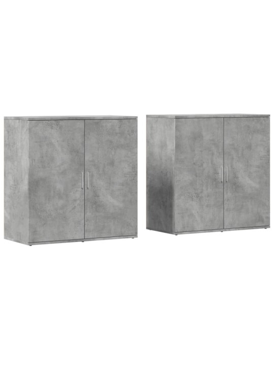 Senkit 2 kpl betoninharmaa 79x38x80 cm tekninen puu