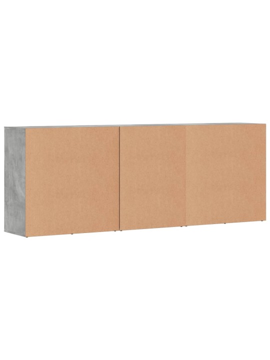 Senkit 3 kpl betoninharmaa tekninen puu