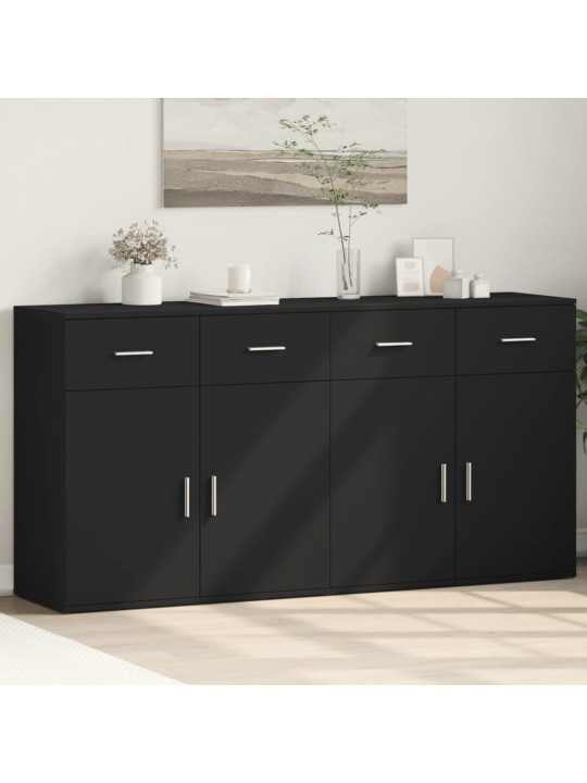 Senkit 2 kpl musta 79x38x80 cm tekninen puu