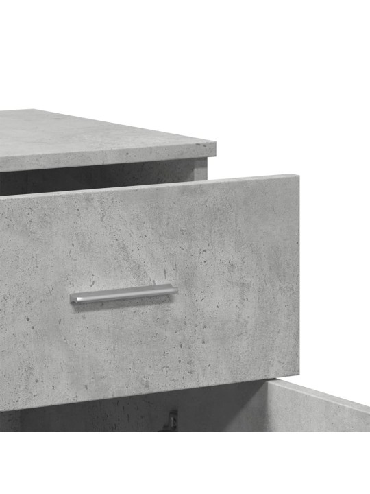 Senkit 2 kpl betoninharmaa 79x38x80 cm tekninen puu