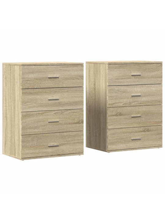 Senkit 2 kpl Sonoma-tammi 60x39x80 cm tekninen puu