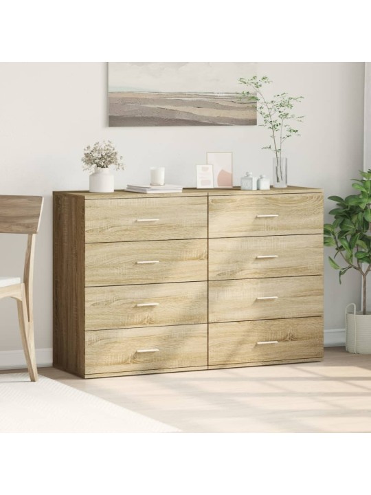 Senkit 2 kpl Sonoma-tammi 60x39x80 cm tekninen puu