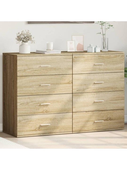 Senkit 2 kpl Sonoma-tammi 60x39x80 cm tekninen puu