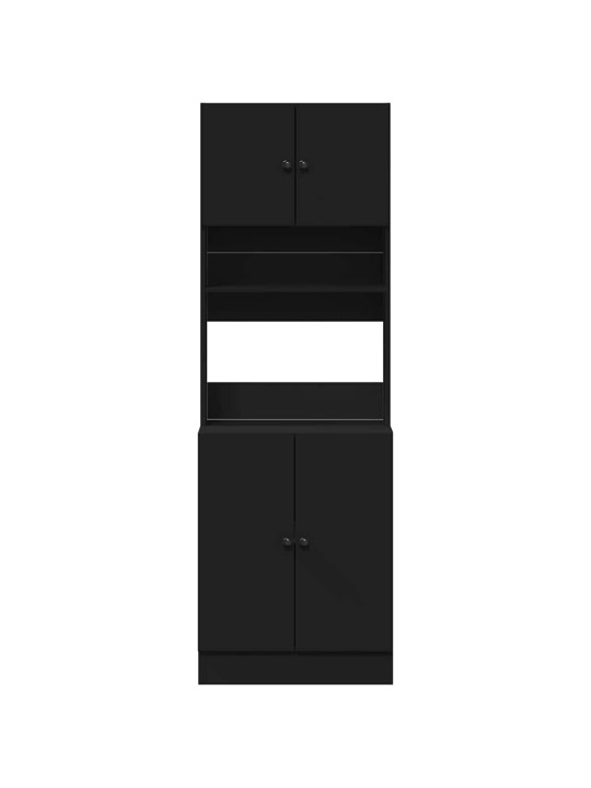Keittiökaappi musta 60x50x180 cm tekninen puu