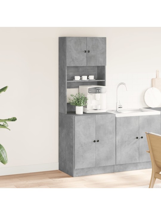 Keittiökaappi betoninharmaa 60x50x180 cm tekninen puu