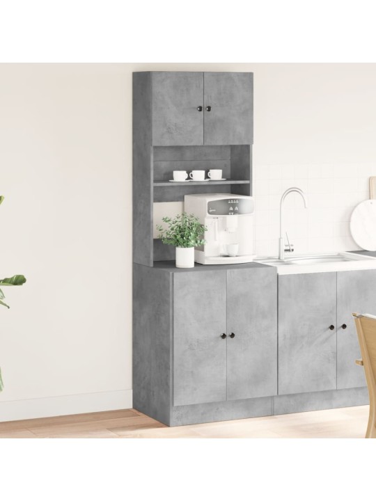 Keittiökaappi betoninharmaa 60x50x180 cm tekninen puu