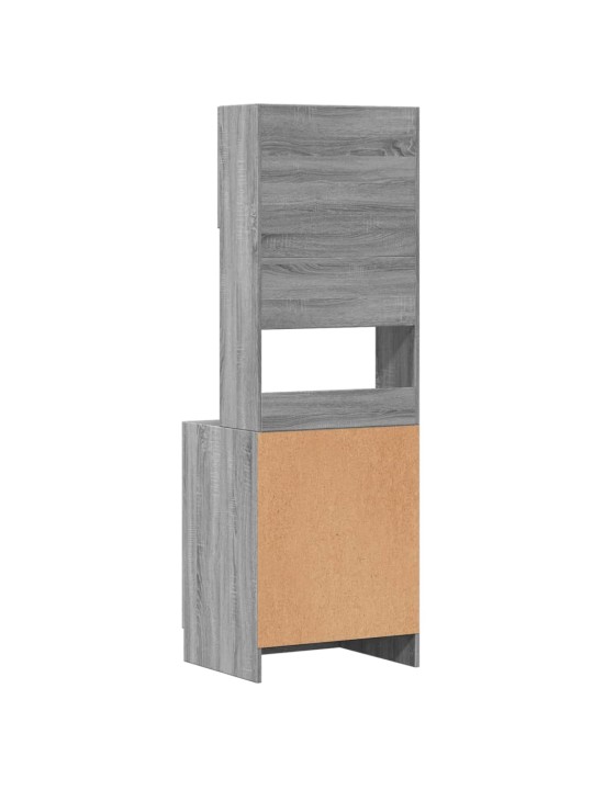 Keittiön kaappi harmaa sonoma 60x50x180 cm tekninen puu