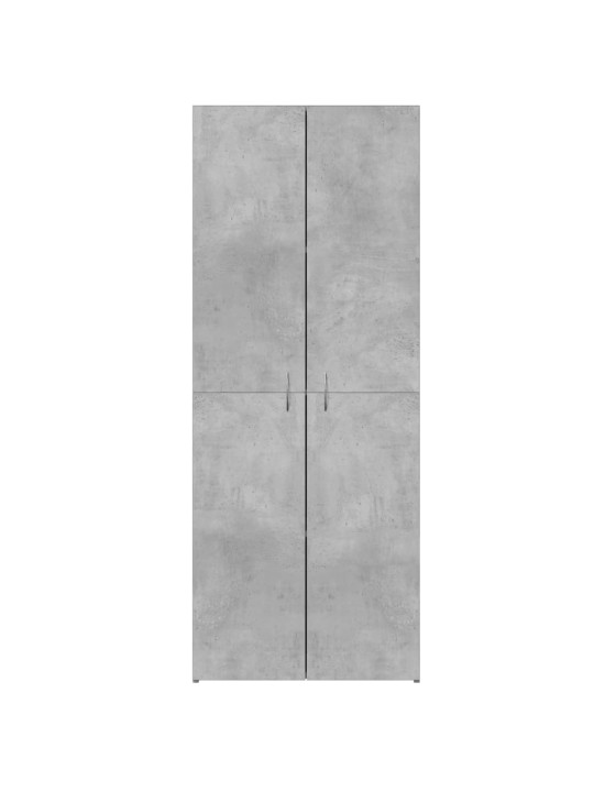 Arkistokaappi betoninharmaa 60x32x153 cm tekninen puu