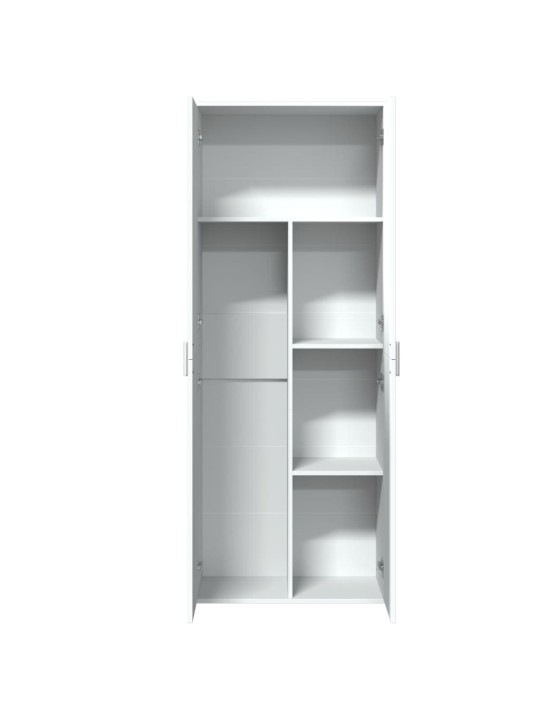 Kaappi valkoinen 70x35x180 cm tekninen puu