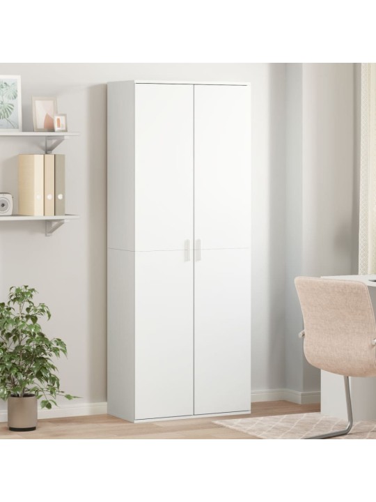 Kaappi valkoinen 70x35x180 cm tekninen puu