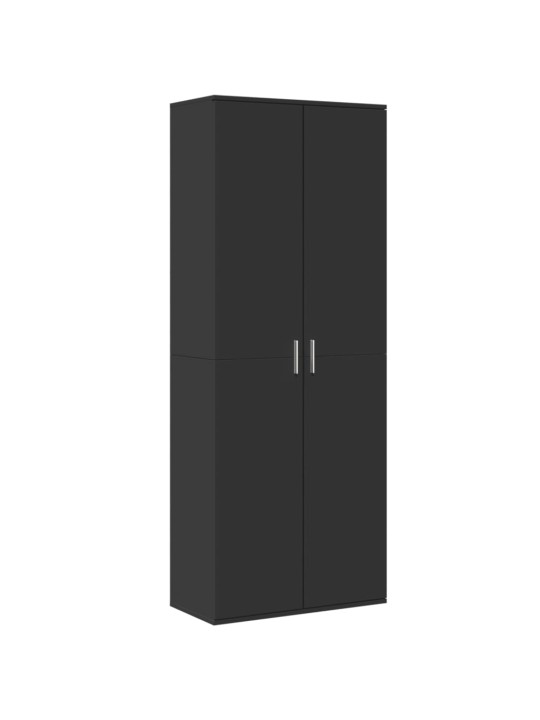 Kaappi musta 70x35x180 cm tekninen puu