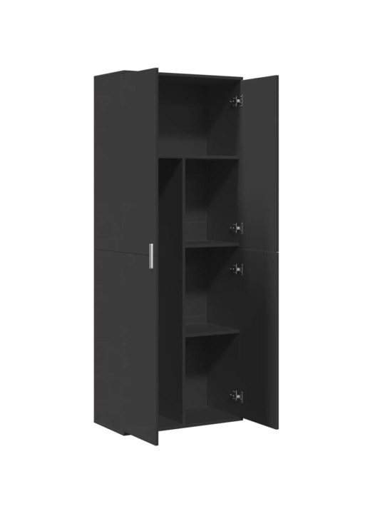 Kaappi musta 70x35x180 cm tekninen puu