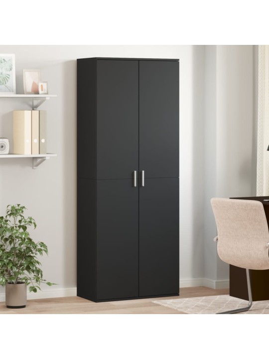 Kaappi musta 70x35x180 cm tekninen puu