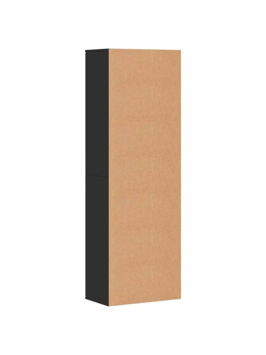 Kaappi musta 60x35x180 cm lastulevy