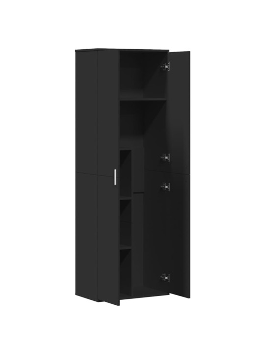Kaappi musta 60x35x180 cm lastulevy