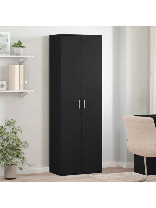 Kaappi musta 60x35x180 cm lastulevy