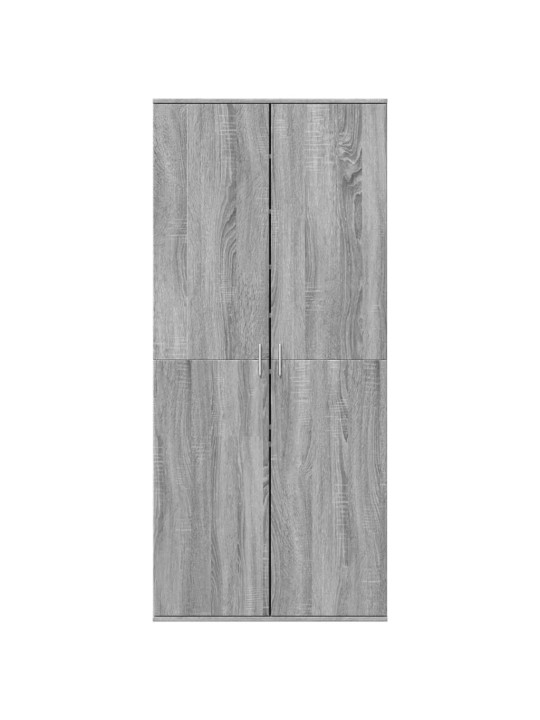 Kenkäkaappi harmaa sonoma 80x39x178 cm tekninen puu