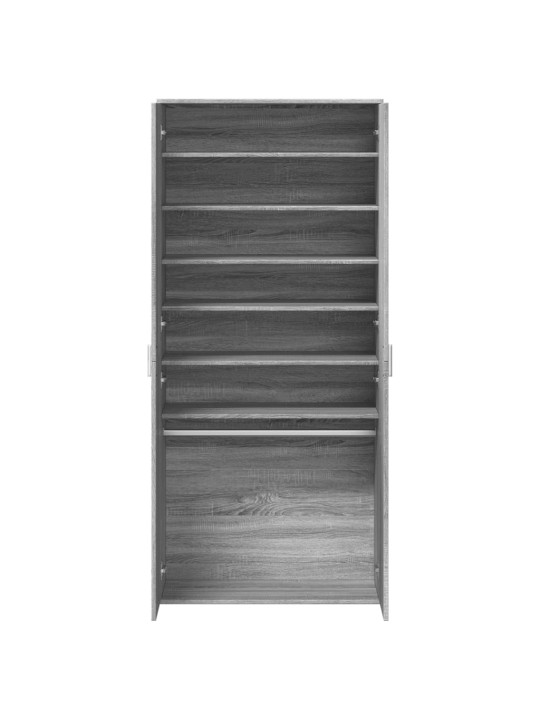 Kenkäkaappi harmaa sonoma 80x39x178 cm tekninen puu