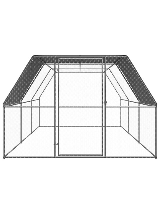 Kanahäkki 3x6x2 m galvanoitu teräs