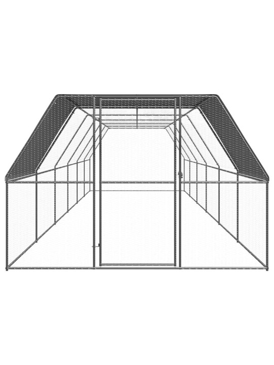 Kanahäkki 3x12x2 m galvanoitu teräs