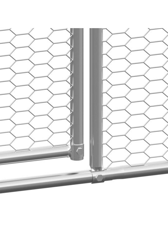 Kanahäkki 3x4x2 m galvanoitu teräs