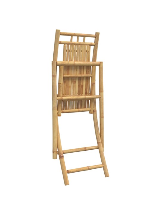 Taitettavat puutarhatuolit 4 kpl 46x66x99 cm bambu