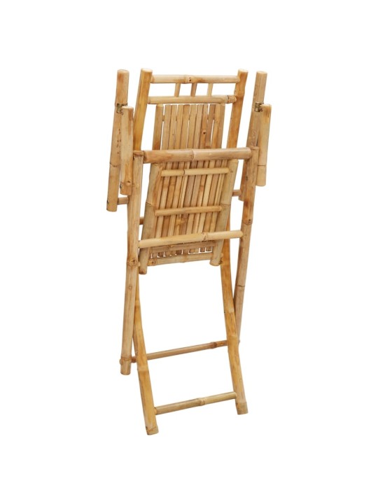 Taitettavat puutarhatuolit 4 kpl 53x66x99 cm bambu