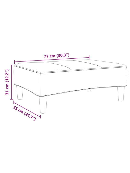 Rahi sininen 77x55x31 cm sametti