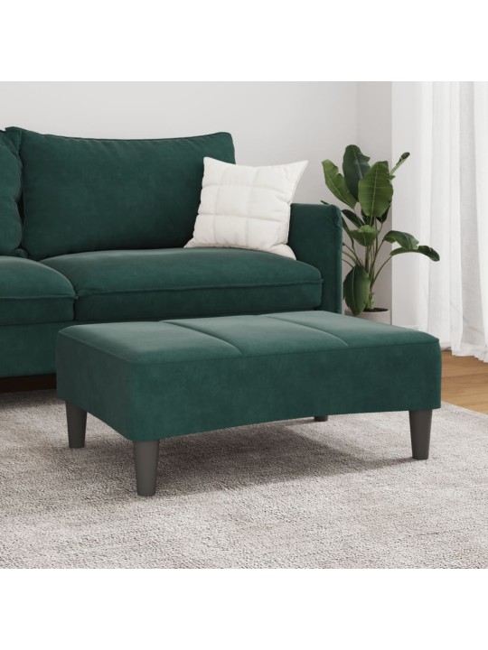 Rahi tummanvihreä 77x55x31 cm sametti