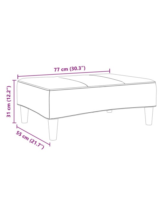 Rahi tummanvihreä 77x55x31 cm sametti
