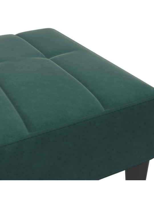 Rahi tummanvihreä 77x55x31 cm sametti