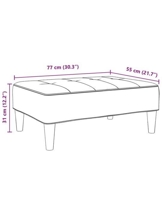 Rahi tummanvihreä 77x55x31 cm sametti