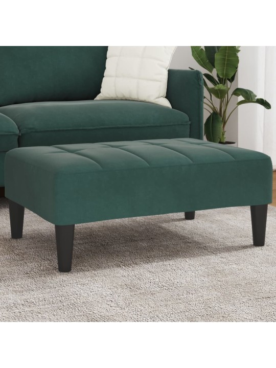 Rahi tummanvihreä 77x55x31 cm sametti