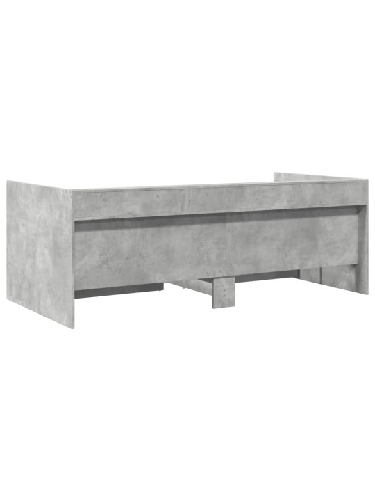 Vuodesohva laatikoilla ei patjaa betoninharmaa 100x200 cm