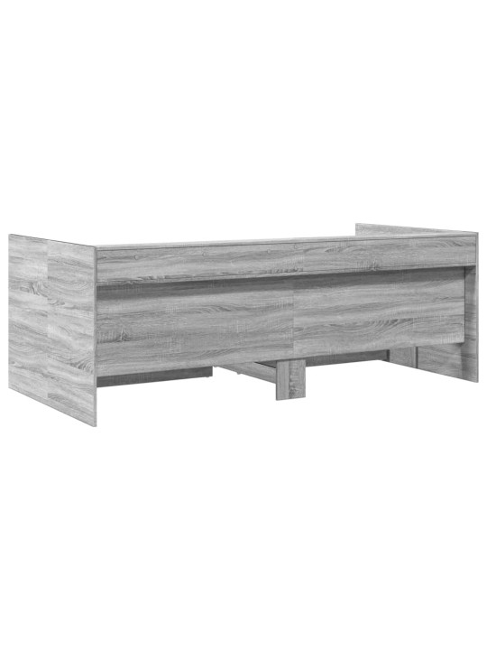 Vuodesohva laatikoilla ei patjaa harmaa Sonoma 90x200 cm