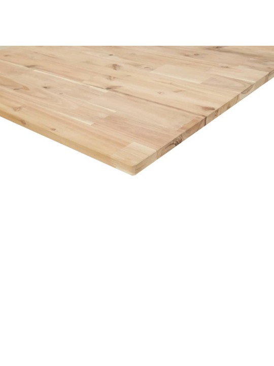 Kylpyhuoneen pöytälevy 120x50x2 cm käsittelemätön täysi akasia