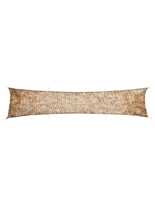 Naamiointiverkko säilytyspussilla 706x140 cm hiekkaa