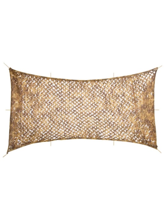 Naamiointiverkko säilytyspussilla 708x423 cm hiekkaa