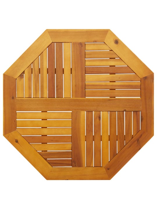 Pöytälevy 80x80x2,2 cm kahdeksankulmainen massiivipuu akaasia