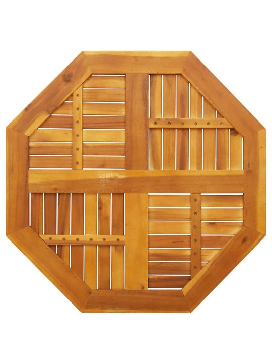 Pöytälevy 80x80x2,2 cm kahdeksankulmainen massiivipuu akaasia