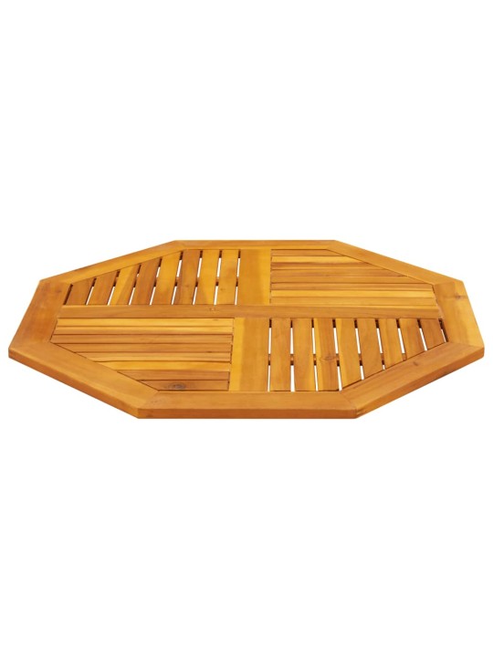 Pöytälevy 90x90x2,2 cm kahdeksankulmainen massiivipuu akaasia