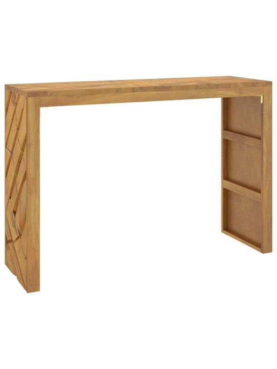 Konsolipöytä 110x35x75 cm massiivipuuta tiikiä
