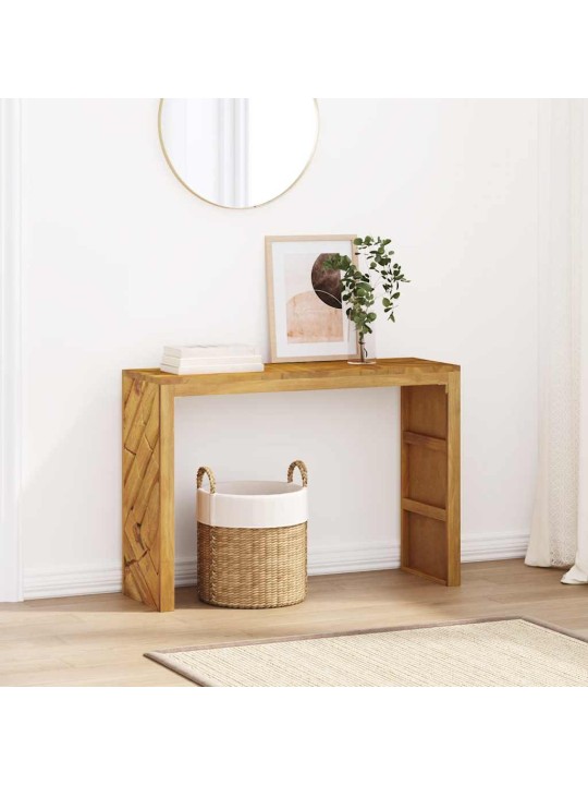 Konsolipöytä 110x35x75 cm massiivipuuta tiikiä