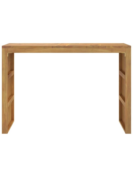 Konsolipöytä 110x35x75 cm massiivipuuta tiikiä