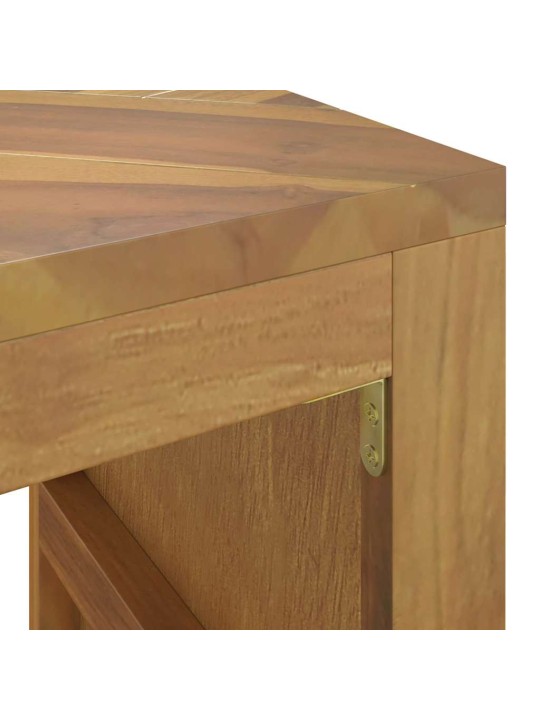 Konsolipöytä 110x35x75 cm massiivipuuta tiikiä